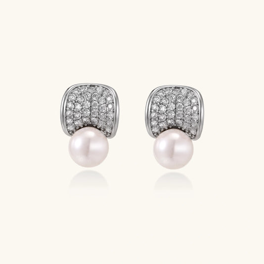 Luna Pearl Dome Studs - nuara