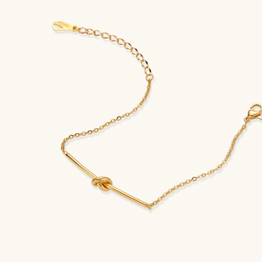 Twisted Knot Bar Bracelet - nuara