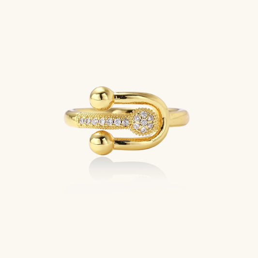 Safety Pin Statement Ring - nuara