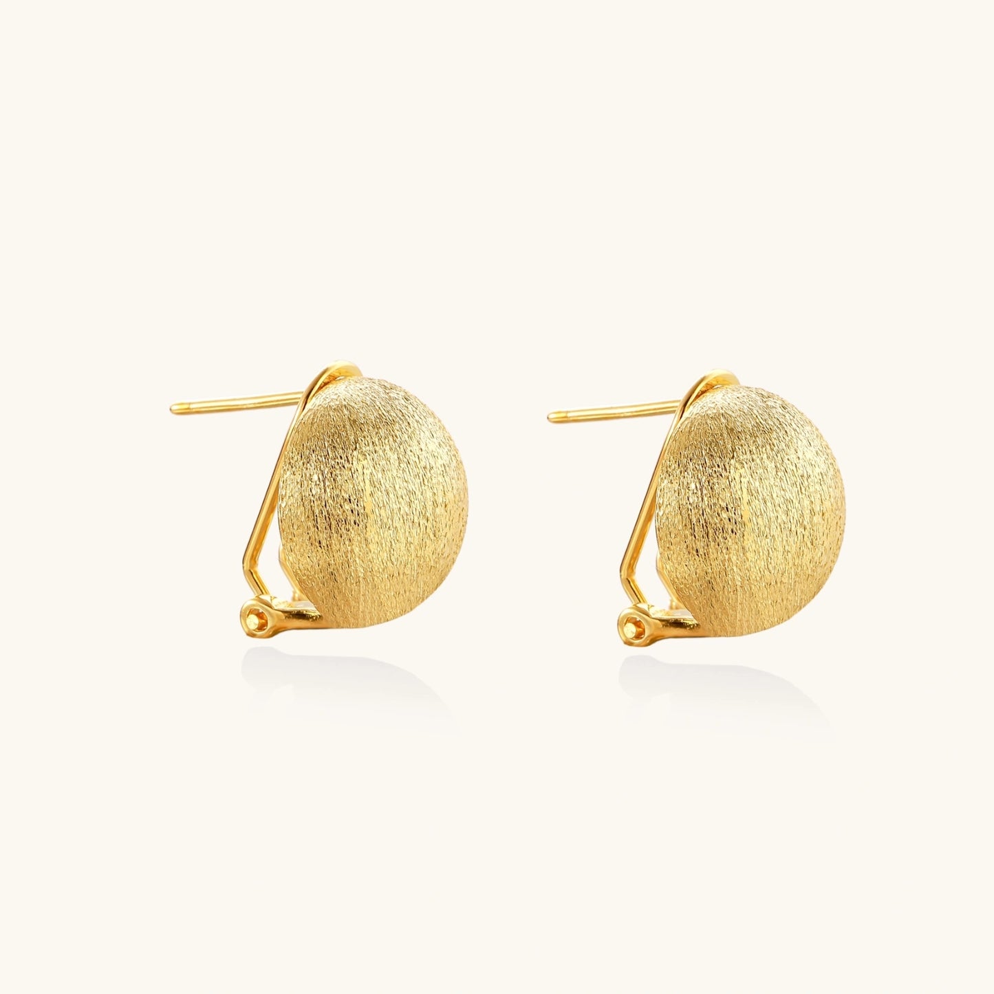 Brushed Gold Dome Clips - nuara