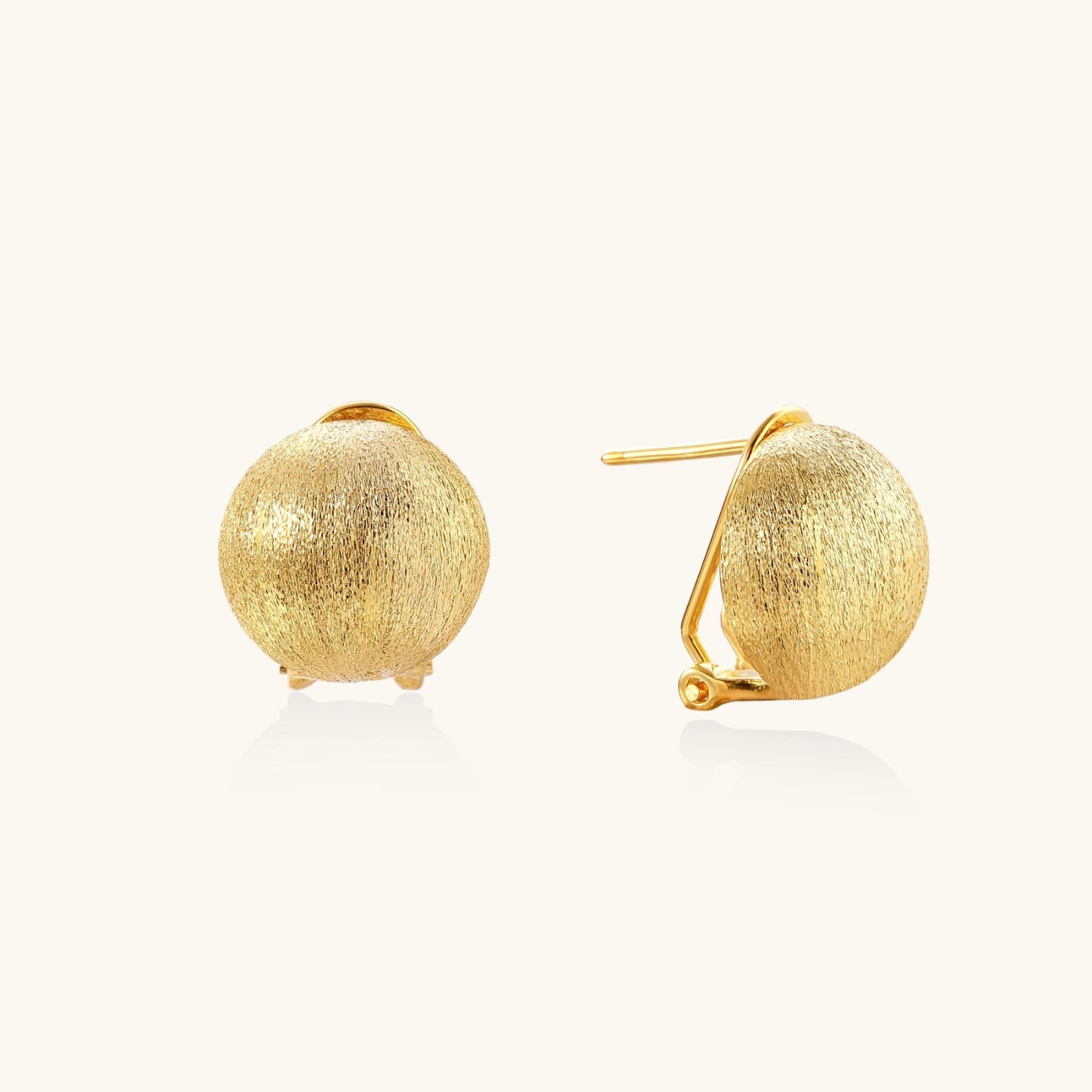 Brushed Gold Dome Clips - nuara