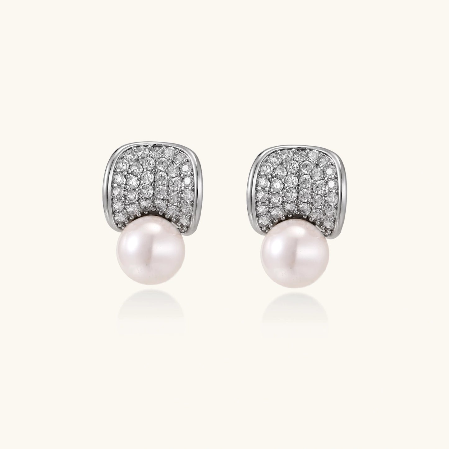 Luna Pearl Dome Studs - nuara