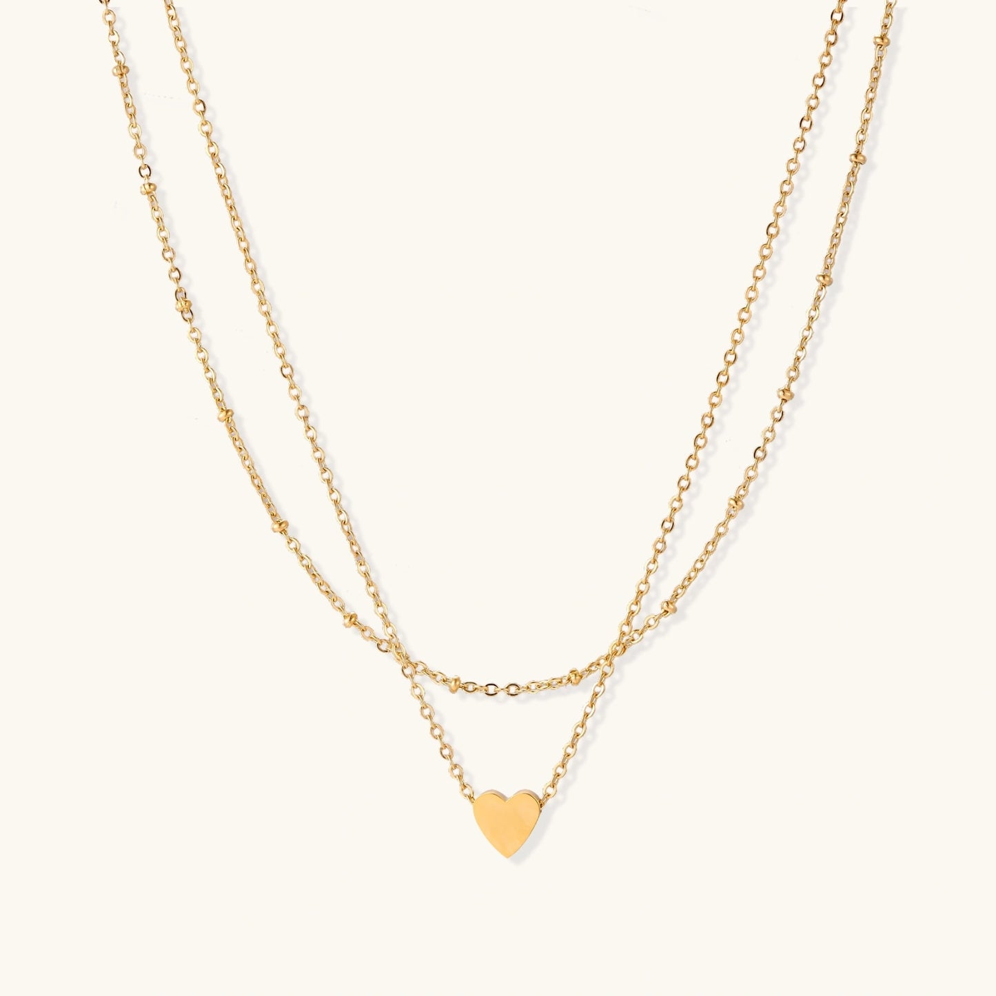 Layered Heart Necklace - nuara