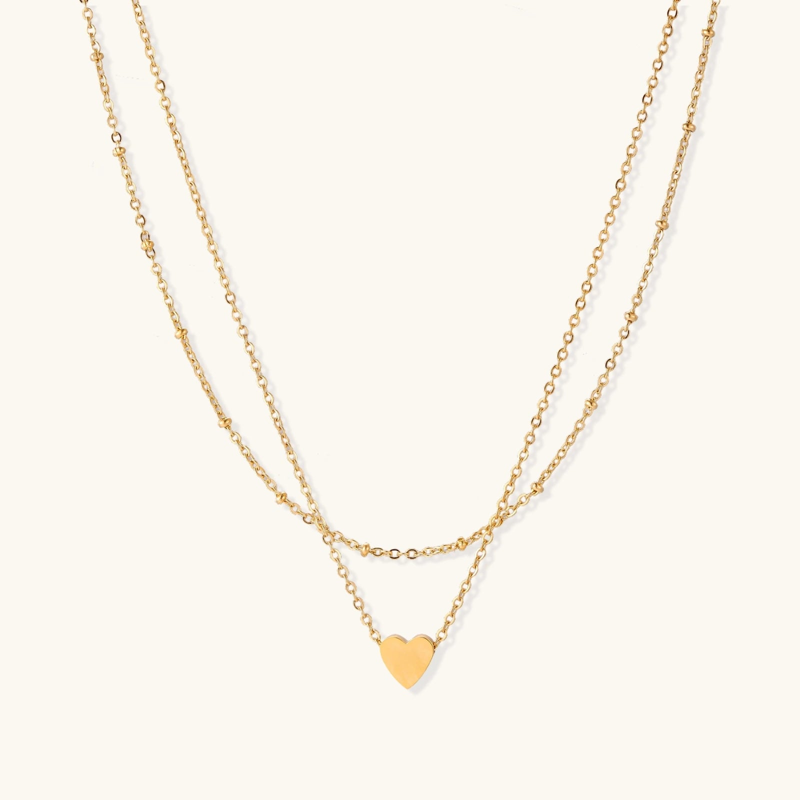 Layered Heart Necklace - nuara
