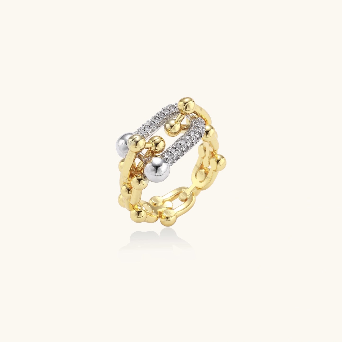 Chain Link Power Ring - nuara