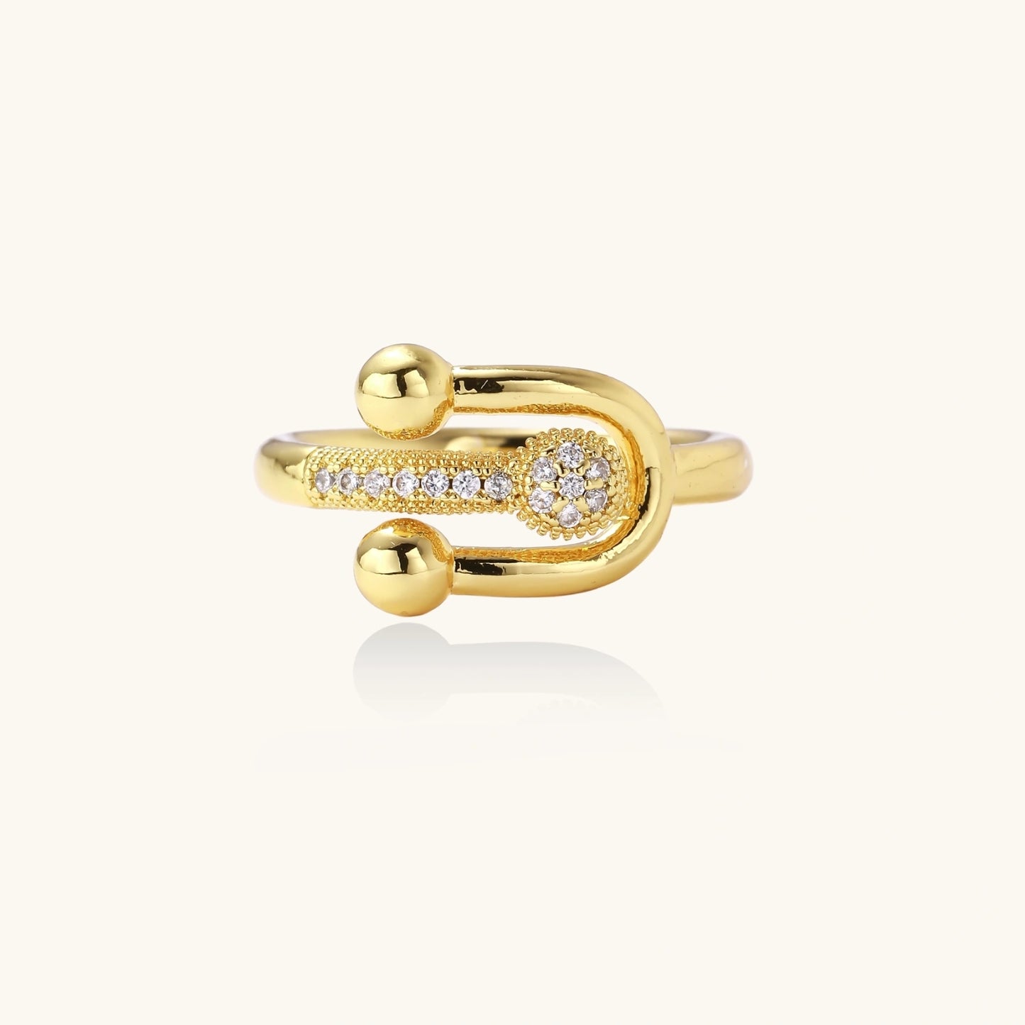 Safety Pin Statement Ring - nuara
