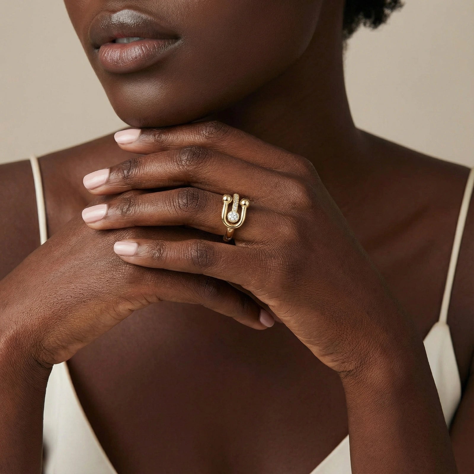 Safety Pin Statement Ring - nuara
