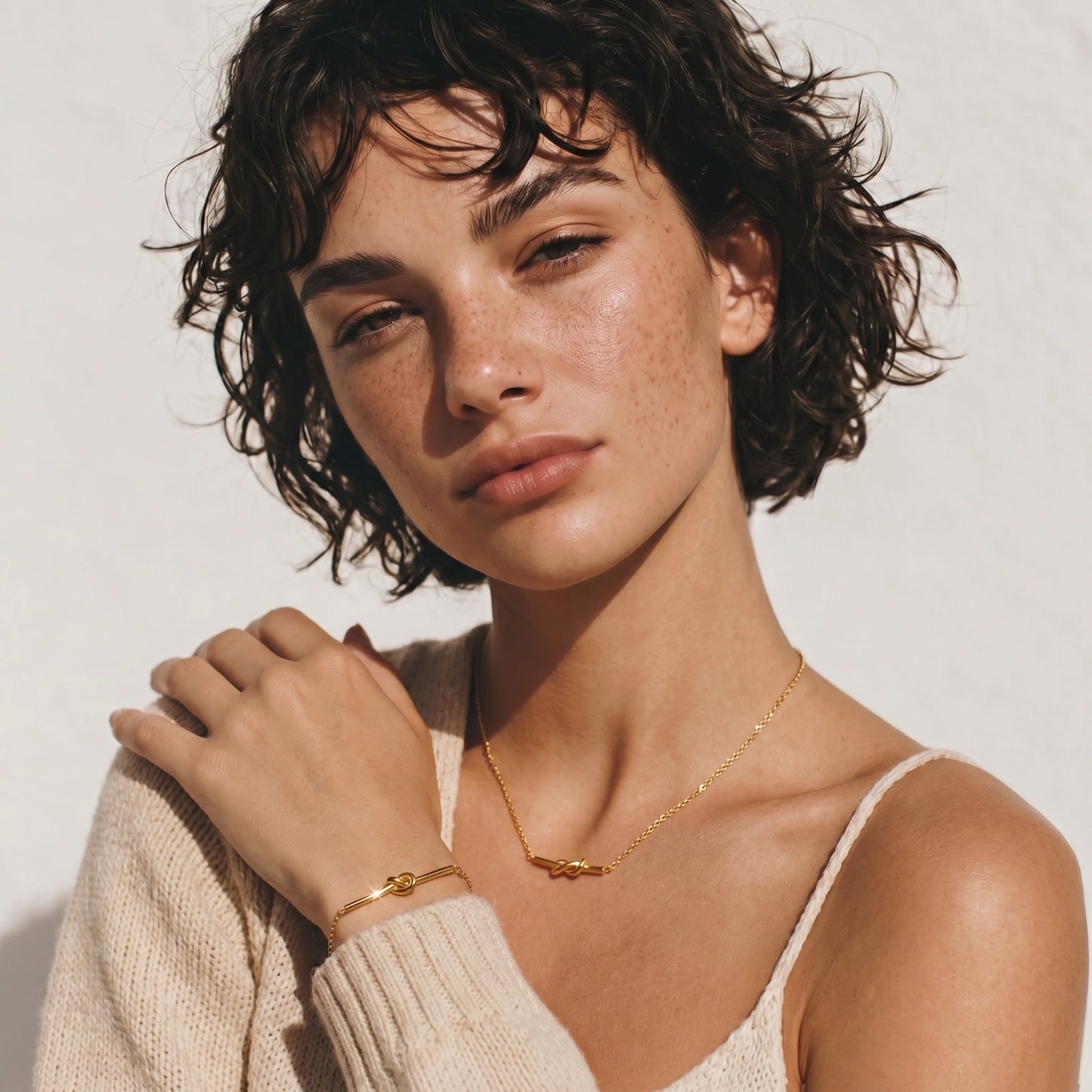 Twisted Knot Bar Bracelet - nuara