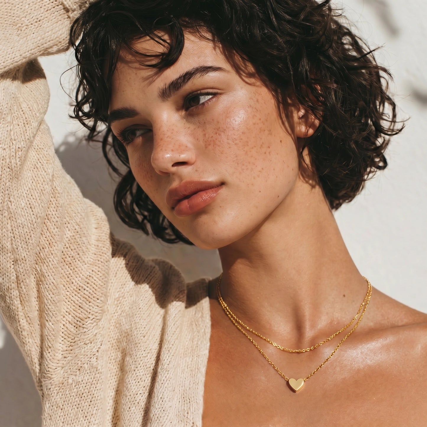Layered Heart Necklace - nuara