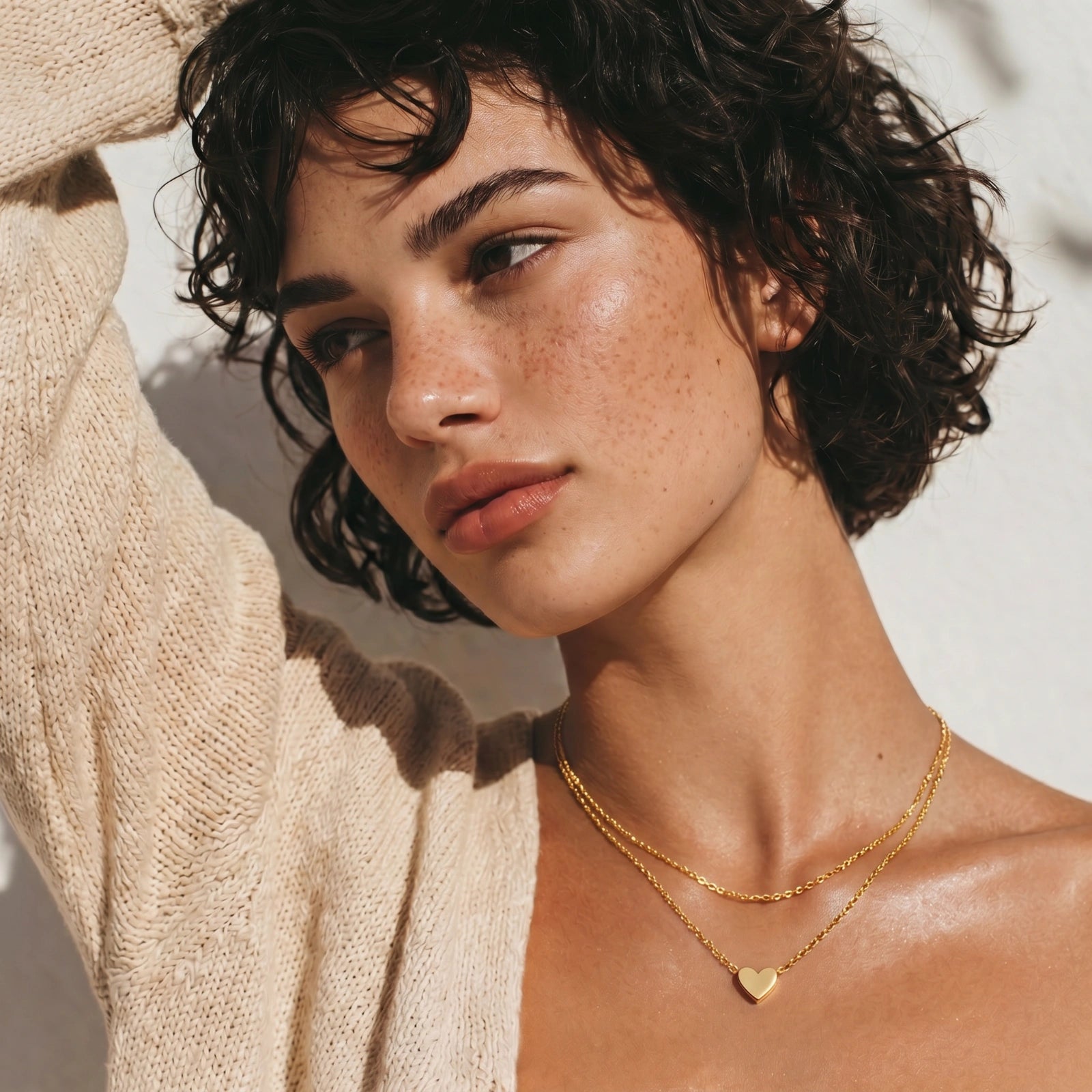 Layered Heart Necklace - nuara